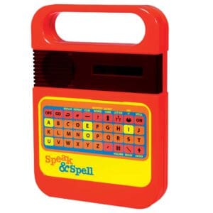 Retro Style Speak And Spell Front Angle Left