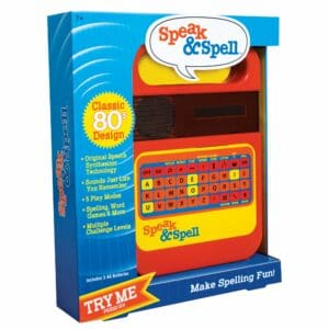 Retro Style Speak And Spell Package Front Angle Right
