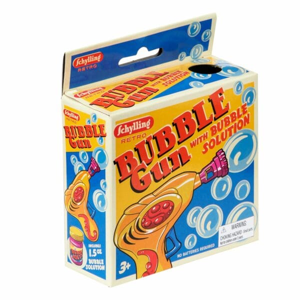 Bubble blowing gun in box Retro style