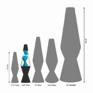 23130401US-LavaLamp-14-5-Neon-Blue-and-Clear-Size-web 14.5” LAVA® Lamp Neon – Blue/Clear/Black Size Comparison