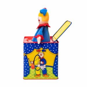 Jester Jack in the Box Popped Side View Left