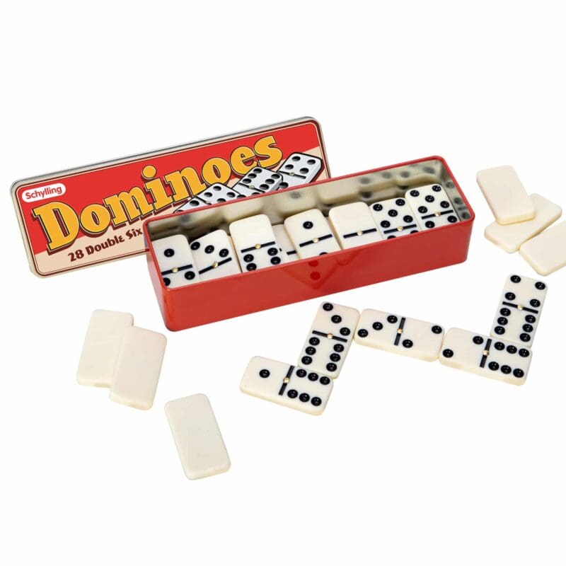 Dominoes in package top open