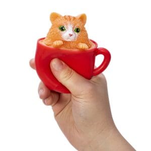 Pop-A-Chino Kitties - Squeeze Orange Cat in Red Cup