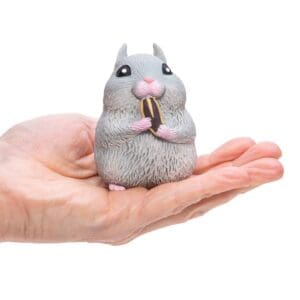 Chonky Cheeks Hamsters - Grey in Hand