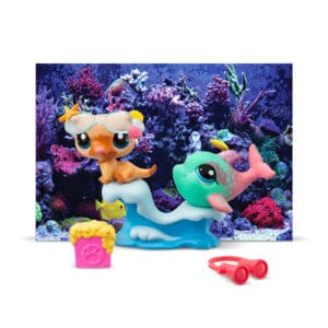 Littlest Pet Shop - Petfluencers - Aquarium Shellfie - Otter and Dolphin