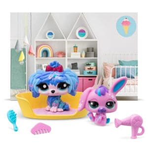 Littlest Pet Shop - Petfluencers - Super Salon - Dog and rabbit